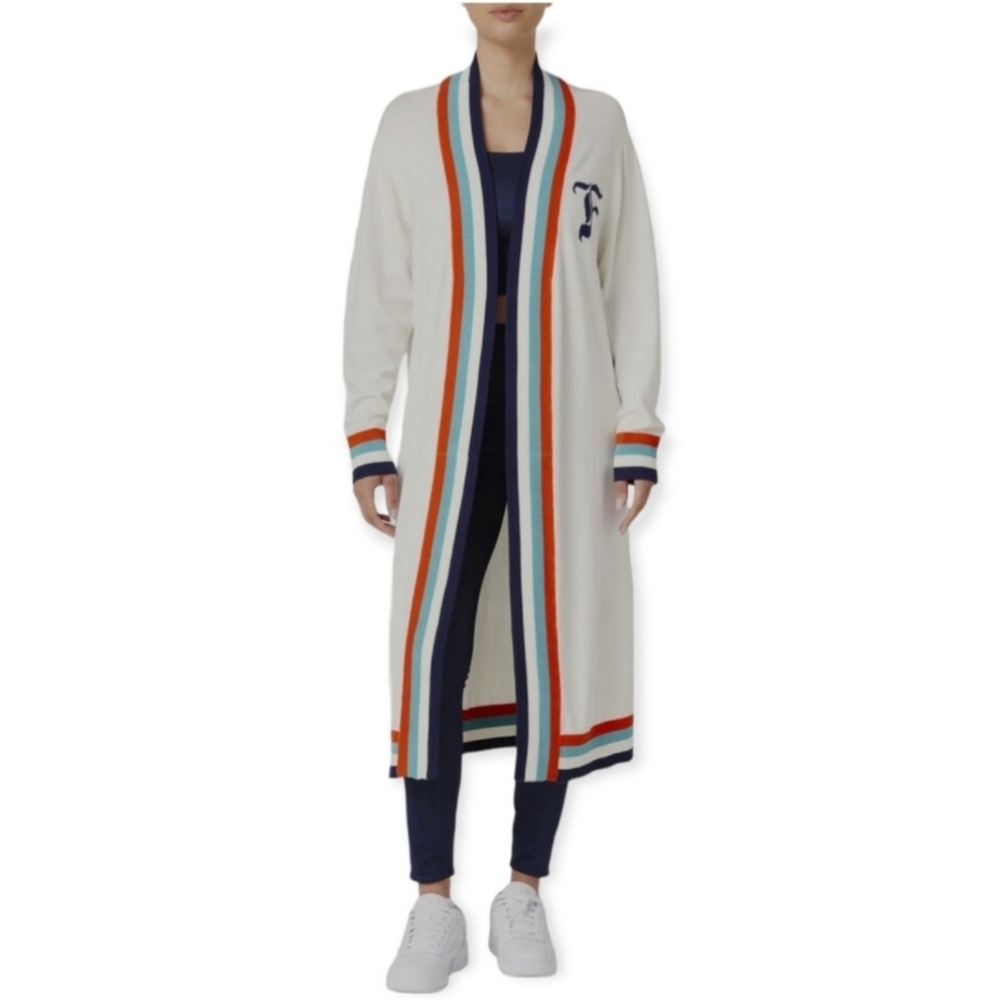 Fila Angelina maxi spring sweater knit cardigan size small